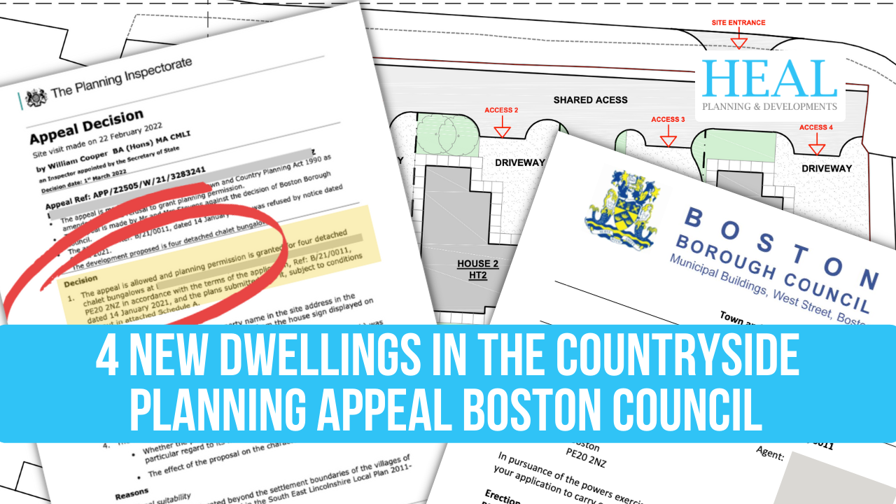 4 New Dwellings in the Countryside Planning Appeal Boston Borough ...