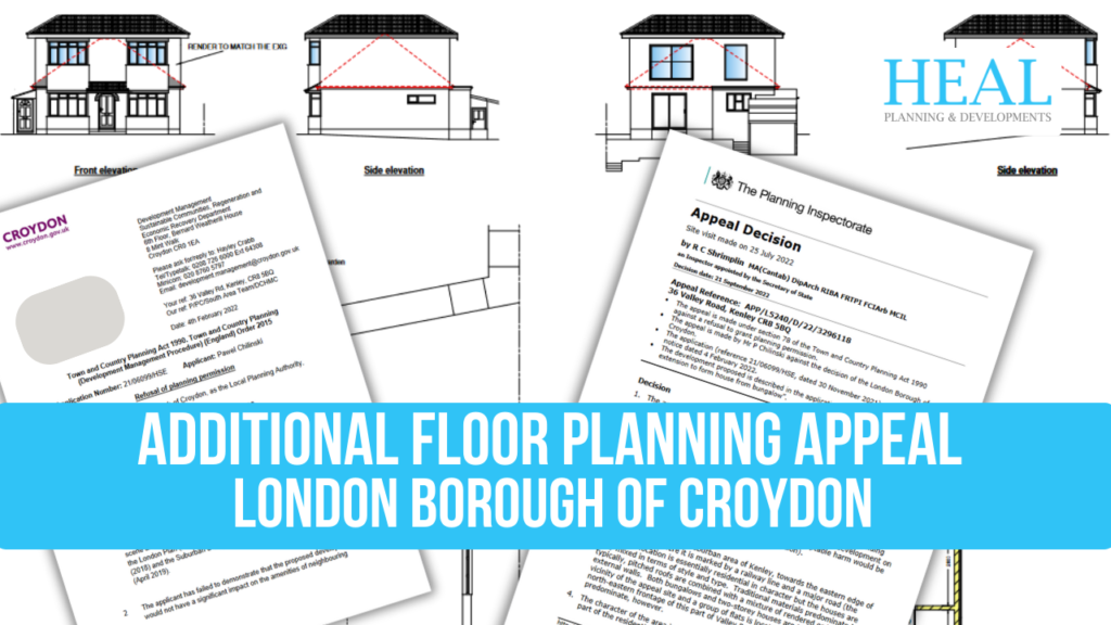Croydon Council Planning Appeal First-floor extension to convert an existing bungalow into a two-storey dwelling