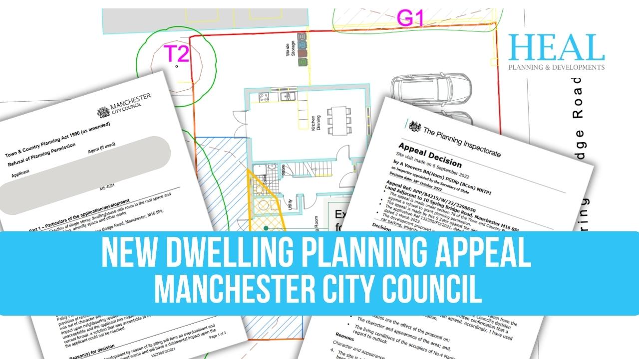 Manchester Council Planning Appeal Single Storey New Dwelling with Room in the Roof Space