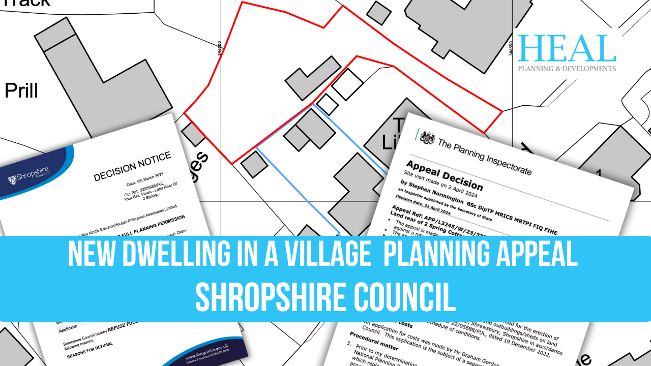 New Dwelling in a Village Planning Appeal Shropshire Council - Planning ...