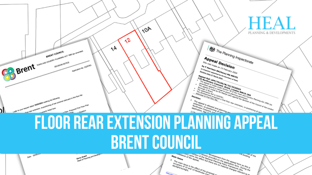 First Floor Rear Extension Planning Appeal Brent Council