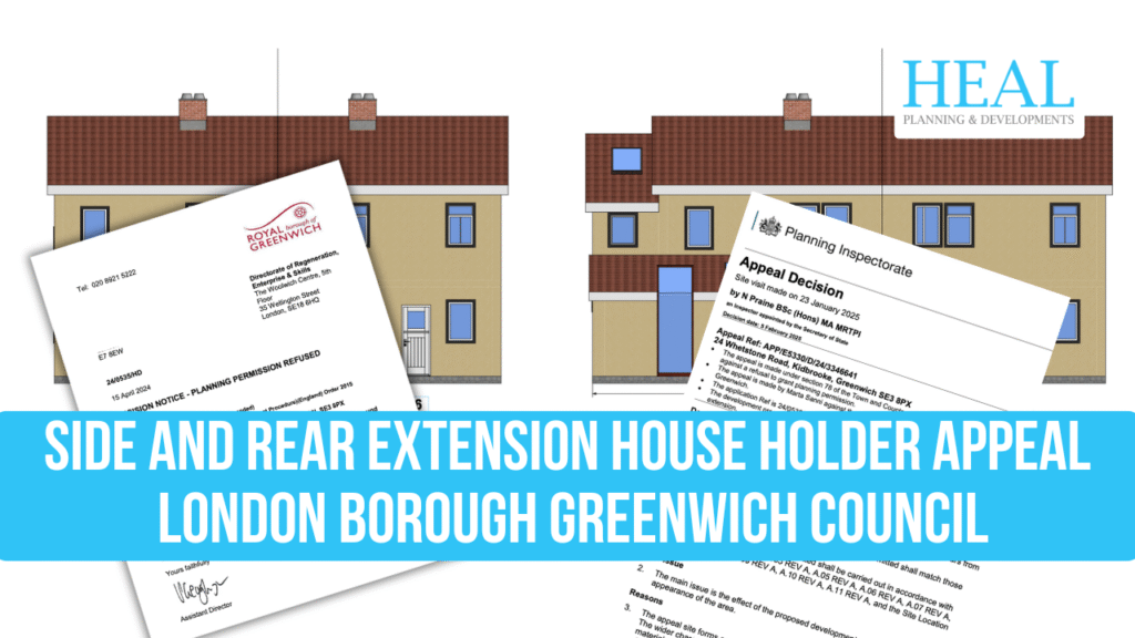 Greenwich Council Refusal Overturned for Side and Rear Extension